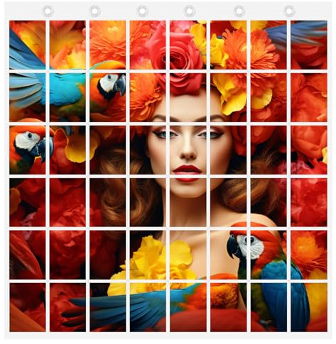 trendfinding® Fotovorhang 10x15cm Hoch und Querformat Foto Bilder Postkarten Format Fotowand Fotogalerie Fototaschen Fotohalter Taschenvorhang Fotos (48 Fotos Hochformat 10x15)