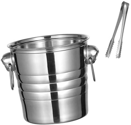 MAGICLULU 1 Set Tiger Head Ice Bucket Ice Cream Beverage Tub Beverage Cooler Bucket Party Bucket Retro Cooler Handy Ice Container Commercial Refrigerator 3l Stainless Steel