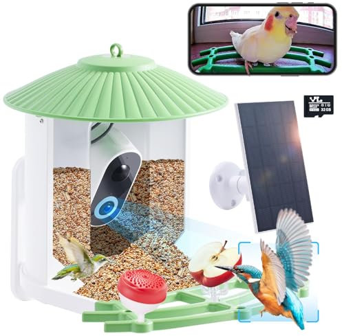 Smart Bird Feeder with Camera, AI Bird Breed Recognition