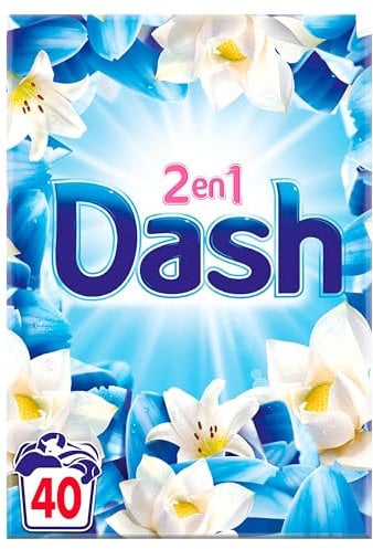 Dash 2in1 Fleurs De Lotus Et Lys Lessive En Poudre 44 Lavages, Avec Fraîcheur Lenor, Fabriquée En France