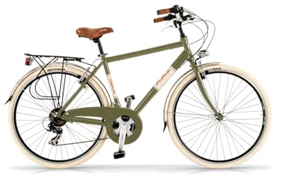Via Veneto Bazam - Herrenfahrrad Elegance Man, 28 Zoll, 18-Gang, Größe 50 – 54, Retro-City Bike aus Aluminium | VV615AM