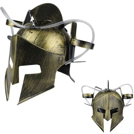 Sparta boire casque bière chapeau Casque à bière Cola Soda casquette avec tuyau porte-gobelet-Déguisement de soldats romains pour fête-Plaisir de boire mains libres-Cadeau pour les amateurs de bière