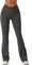 REORIA Damen Yoga Hosen Einfarbige Jogginghose Leggings Schlaghose Mit Kreuzbund und weitem Bein Dunkelgrau XL