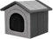 Hundehöhle Hundehütte Hundebett Hundebox - Graphit + Schwarzes Oxford - R5: 60 x 70 x 63 cm - Indoor/Outdoor Katzenhütte Hundehaus Hundestrandkorb Hundekorb