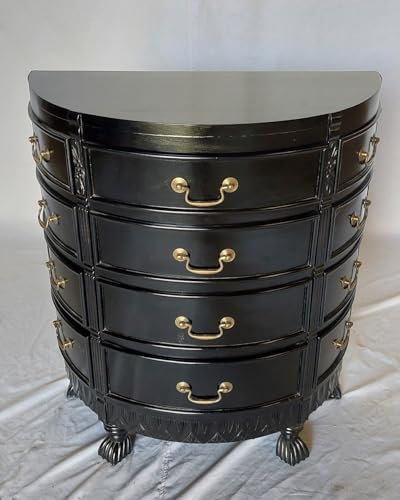 Kunibert Antike Louis Seize Kommode Sideborde Anrichte Möbelstück Farbe:schwarz Breite67cm