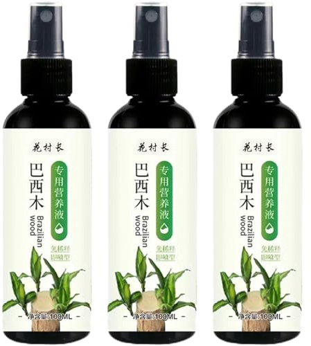 3Pcs Brazilian Wood Plant Food Indoor Plant Fertilizer for Lucky Bamboo Brazilian Wood Houseplant Fertilizer Liquid Fertilizer for Indoor Plants 100ml Gardening Supplies Houseplant Fertilizer Liquid F