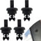Heckablage Befestigungsclips für Clio/Megane, 7705099001 8200675047, 4 Stück Hutablage hinten Clips Voiture Haken Hutablage kompatibel mit Clio III IV V Megane III IV