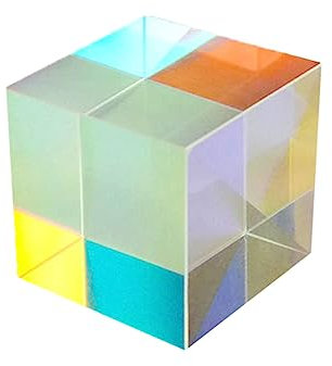 jojofuny Optisches Glaswürfel-Prisma RGB-Farben Für Unterricht Forschung Heimdekoration Und Kreative -projekte Für Lichtexperimente Neugier Bei Kindern