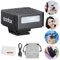 Godox IM20 Kamerablitz, Mini Flash Speedlite, GN15 mit 7 Stufen Blitzleistung, CCT 6000K±200K mit optischer Steuerung S1/S2 für Fuji/Sony/Nikon/Canon/Olympus Kamera (Black)