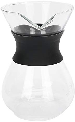 Fydun Cafetière en Verre Réutilisable avec Filtre en Acier Inoxydable Cafetière Goutte à Goutte Manuelle Set400 Ml pour un Usage Domestique (400ml)