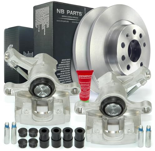 NB PARTS Bremssättel + Bremsscheiben voll 278mm hinten passend für Opel Signum CC Vectra C Z02