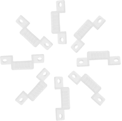 HOMOCONO 100 Stück Lichtleisten Clip, Lichtleisten Befestigungsclips, Schnalle Für Lichtleiste, Schnallen Für Lichtleiste, Lichtleistenhalter, Lampen Befestigungsschnalle, Lampenklemmen,