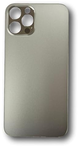 Smartex® Back Cover Glass compatibile with iPhone 12 Pro | Rear Housing Replacement (black)