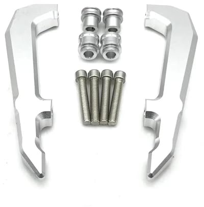 Motorrad Handgriff Motorrad Hinten Haltegriffe Sitz Sozius Schiene Griff Armlehne Für GROM MSX125 MSX 125 2021 2022 2023(Silber)