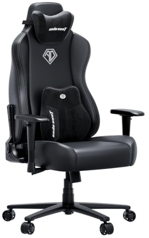 Anda Seat Novis Ultra Gaming Chair for Adults - Extra Large Reclining Video Game Chairs, PVC leather Ergonomic Gaming Chair, Heavy Duty Back Lumbar Support - Luxury Black Computer Chairs for Home