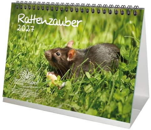 Rattenzauber DIN A5 Tischkalender für 2027 Ratten - Seelenzauber