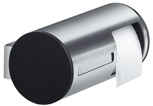 KEUCO zweifacher Toilettenpapierhalter aus Metall, für 2 Rollen, WC-Rollenhalter, Edelstahl, Plan