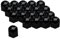 19mm Wheel Nut Bolt Covers Caps Black Set Of 20