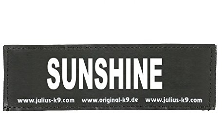 Interchangeable Patches, 1 pair, SUNSHINE, Size: Small, Black