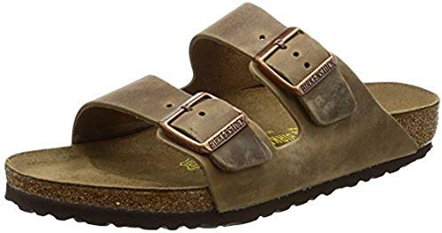Birkenstock-Sandalen - Arizona Kids Birko-Flor, schmal, Tabak, 42 EU