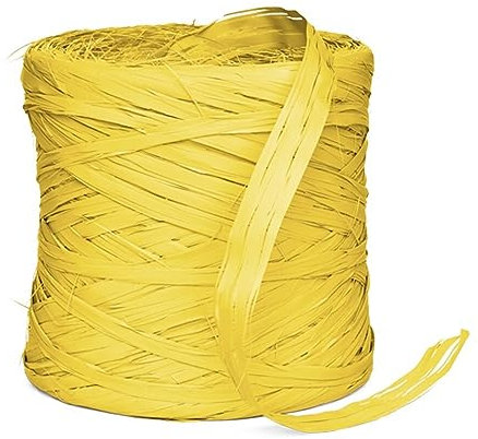 Geschenkbast-Raphia Geschenkband gelb 200 m, 1 Rolle(n)