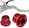 F26 SL Canti Stopfen (Rot, M10x1.25 Motorrad Spiegel Linksgewinde)