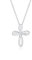 Elli DIAMONDS Halskette Damen Kreuz Diamant (0.015 ct.) in 925 Sterling Silber