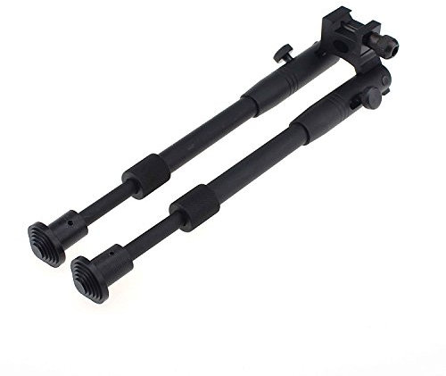BigTron Accessoires Tactiques - Bipied Carabine Bipod à Montage pivotant Réglable DE 6 à 9 avec Adaptateur à Barillet Universel à Double Verrouillage