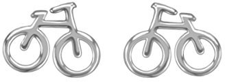 URBAN SHe° 925 Silber Fahrrad Radfahrer Radfahren Ohrringe Ohrstecker Sport Liebhaber Schmuck Geschenk