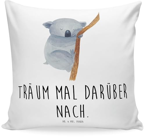 Mr. & Mrs. Panda 40 x 40 Kissen Koalabär - Geschenk, Tiermotive, Sofakissen, Kissenhülle 40x40, lustige Sprüche, sofakissen, Dekokissen 40x40, Tiere,