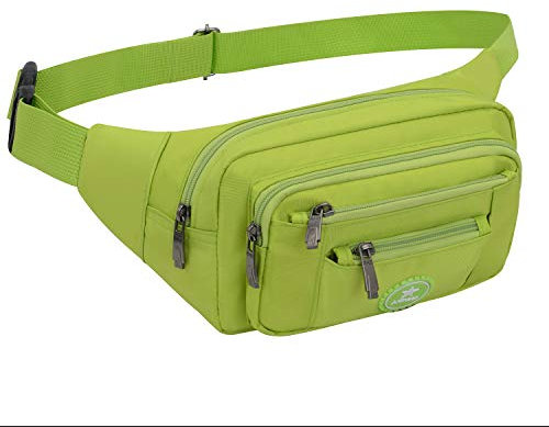 wasserdichte Bauchtasche Damen Herren für Reise und Sport Plus Size, Hüfttasche für Damen und Herren Sport, Bauchtasche Wasserdicht Hüfttaschen für Running Plus Size (Grün)