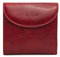 GIUDI ® Geldbörse Damen Leder Klein Rot Vintage Mit Geschenk-Service Minibörse Echtleder Münzfach Kartenfächer Portemonnaie Designer (Rot)