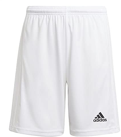 adidas Jungen Squadra 21 Shorts, White/White, 15-16 Years