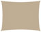 vidaXL Toldo Parasol Lona Protector Solar Sombra de Patio Jardín Terraza Balcón Parque Exterior de Vela Rectangular Tela Oxford Beige 3,5x4,5 m
