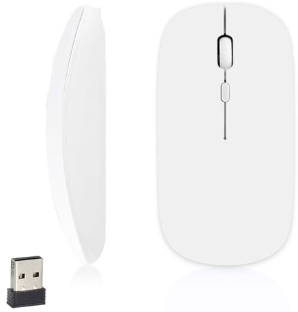iSTYLE Mouse Bluetooth Wireless, Tracciamento Ottico 1600 DPI, 3 Pulsanti, Bluetooth 5.2, Mini Mouse Silenziosi Compatibili per Mac, PC, Macbook, iPad, Android, iOS, Windows (richiede batteria AA)…