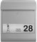 banjado® Briefkasten personalisiert mit graviertem Namensschild in Silber/Briefkasten silberfarben 39x47x14cm / Briefkasten mit Hausnummer, Namen & Motiv Leuchtturm/Briefkasten mit Zeitungsfach