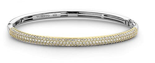 Ti Sento - Milano Damen-Armreif 925er Silber Zirkonia M Bicolor 32022744