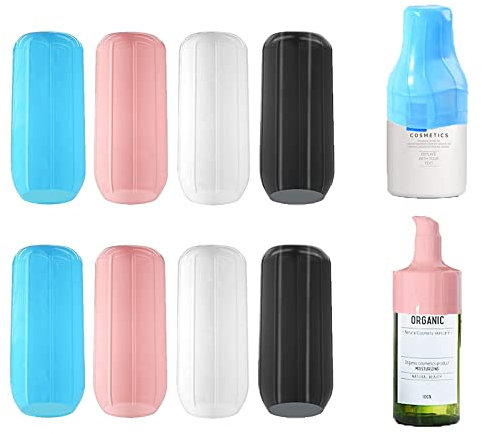 8Pcs Reusable Silione Accessory Elastic Sleeve for Leak Proofing,Silicone Leak Locks for Travel Sized Toiletries Skins,Travel Bag and Carry-on Luggage (Multi-Color)