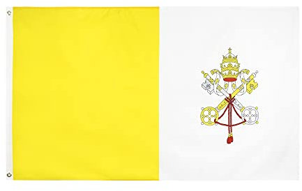 Vatikan-Flagge, Italien, katholisch, Rom, Papst, Religion, Christentum, 91 x 152 cm