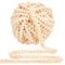 PandaHall 25 Yard Pom Poms Bälle Fransenbesatz, 1/2 Zoll (12 mm) Single Edge Ball Trim Fransen Weizenfarbe Nähband Crafts Pompons Quaste Spitze Zum Nähen DIY Crafts Party Home Decoration