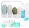 Opret 18 Stück Silikon Reiseflaschen Set 30/60/100ml, Reiseflaschen Zum Befüllen Toilettenartikel, Auslaufsicher Nachfüllbare TSA-Zugelassen Leer Kosmetik Reiseset Reisegröße Behälter [FDA] [BPA-Frei]