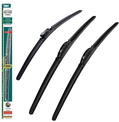 Heyner Wiper Blades Fits Vauxhall Insignia Hatchback 2017-on Full Set Hybrid Front Rear HH2420HH20ST