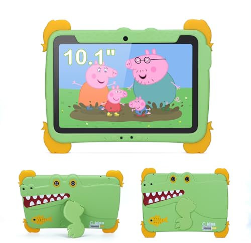 Kinder Tablets Android 13 Tablet Für Kinder,10 Zoll Lernen IWAWA Installierte Kleinkind Tablet Mit Fall, 4GB RAM 64GB ROM Dual Kameras Tablets Mit WiFi Für Mädchen Jungen