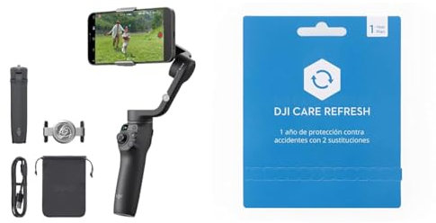 Stabilizzatore cardanico DJI Osmo Mobile 6 per smartphone e aggiornamento del contratto di 1 anno