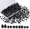 XIANNVXI 800pcs Faceted Black Glass Beads 4/6/8mm Black Beads for Crafting Jewellery Making