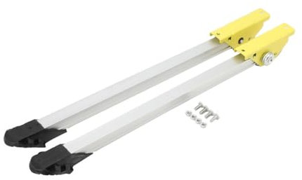 Lfhelper Ladder Stabilizer - Premium Aluminum Alloy 630 mm Ladder Extension Leg, Easy Installation Ladder Leveler, Non-Slip Rubber Feet