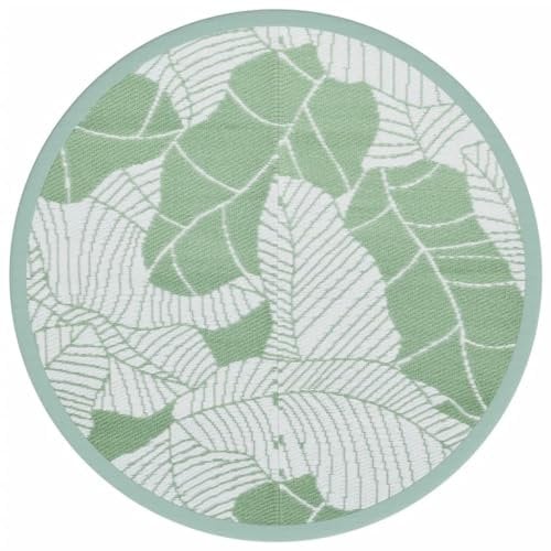 vidaXL Tapis d'extérieur Vert Ø160 cm PP, Tapis de Jardin, Tapis de Sol, Moquette de Sol, carpette, Tapis de Patio, Tapis d'extérieur en polypropylène