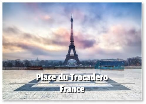 Place Du Trocadero Kühlschrankmagnet