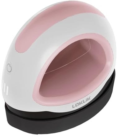 LOKLiK Mini Presse à Chaud – Presse à Chaleur Portable pour Vinyle Thermocollant (HTV), Sublimation et Projets de Transfert – 3 Modes de Température – Chauffage Rapide et Uniforme - Rose