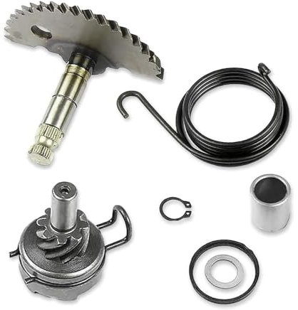 Casenly 6 Stück Kickstarter Ritzel, GY6 Moped Kick Kickstarterritzel, Aluminium Kickstarterwelle Reparatursatz Set, Mitnehmer Feder Reparatur Revisionsset für GY6 48cc 80cc 139QMB Motors Scooter